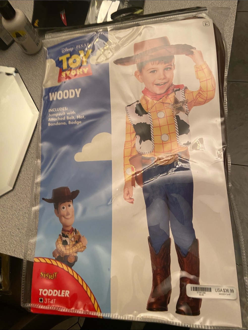 Spirit Woody Toddler Costume - Yellow, Brown & Blue